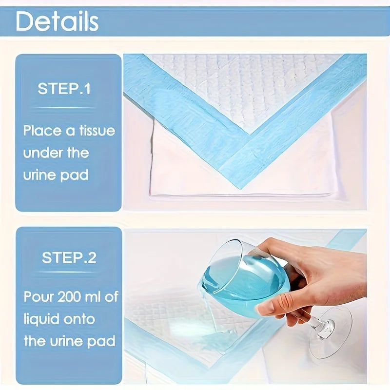 100 17.7"x13" inch 6-layer protective structure Disposable absorbent dog training pads - Training puppy urine pads for super abs